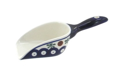 Blue Rose Polish Pottery Nature Scoop