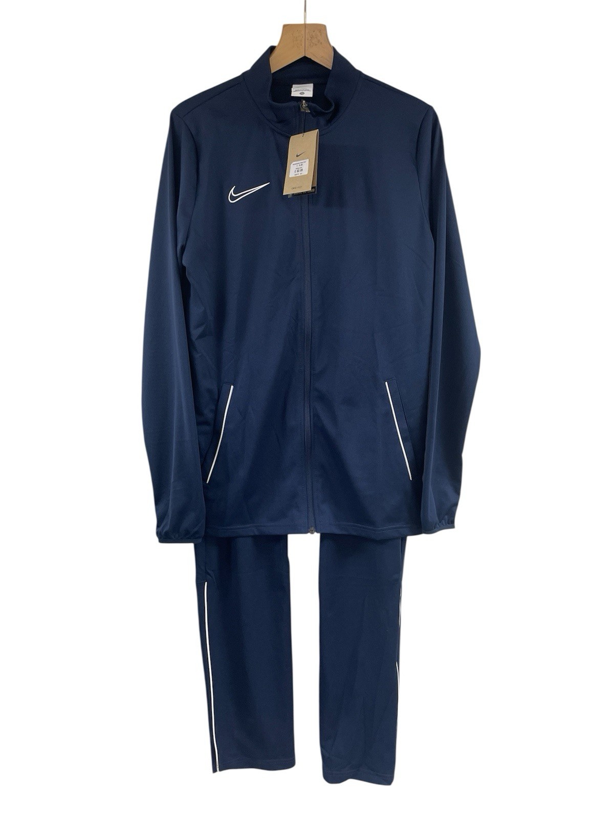 SACAI X NIKE Nike tuta ricamata Swoosh giacca e fondo set completo blu navy large