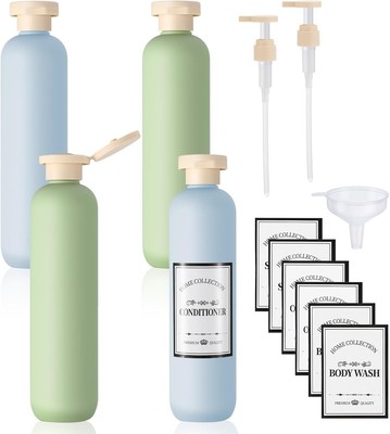 GSrenyu 4er Pack Reiseflaschen 260ml Auslaufsichere Quetschbehälter mit... 
