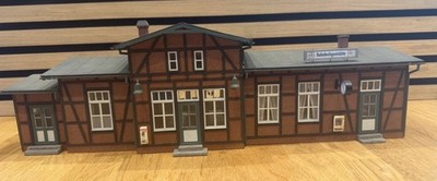 Spur-0 Premium   Bahnhof Holte (Real Modell Resin, vollständig gesupert, Unikat)
