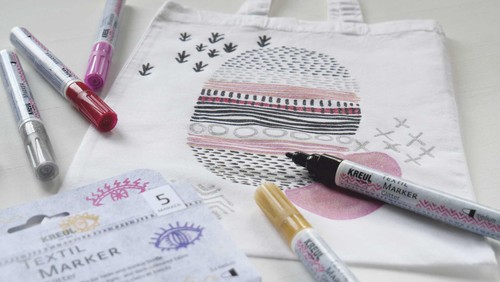 Marcador textil KREUL medio ""Brillo", juego de 5 - Imagen 4 de 6