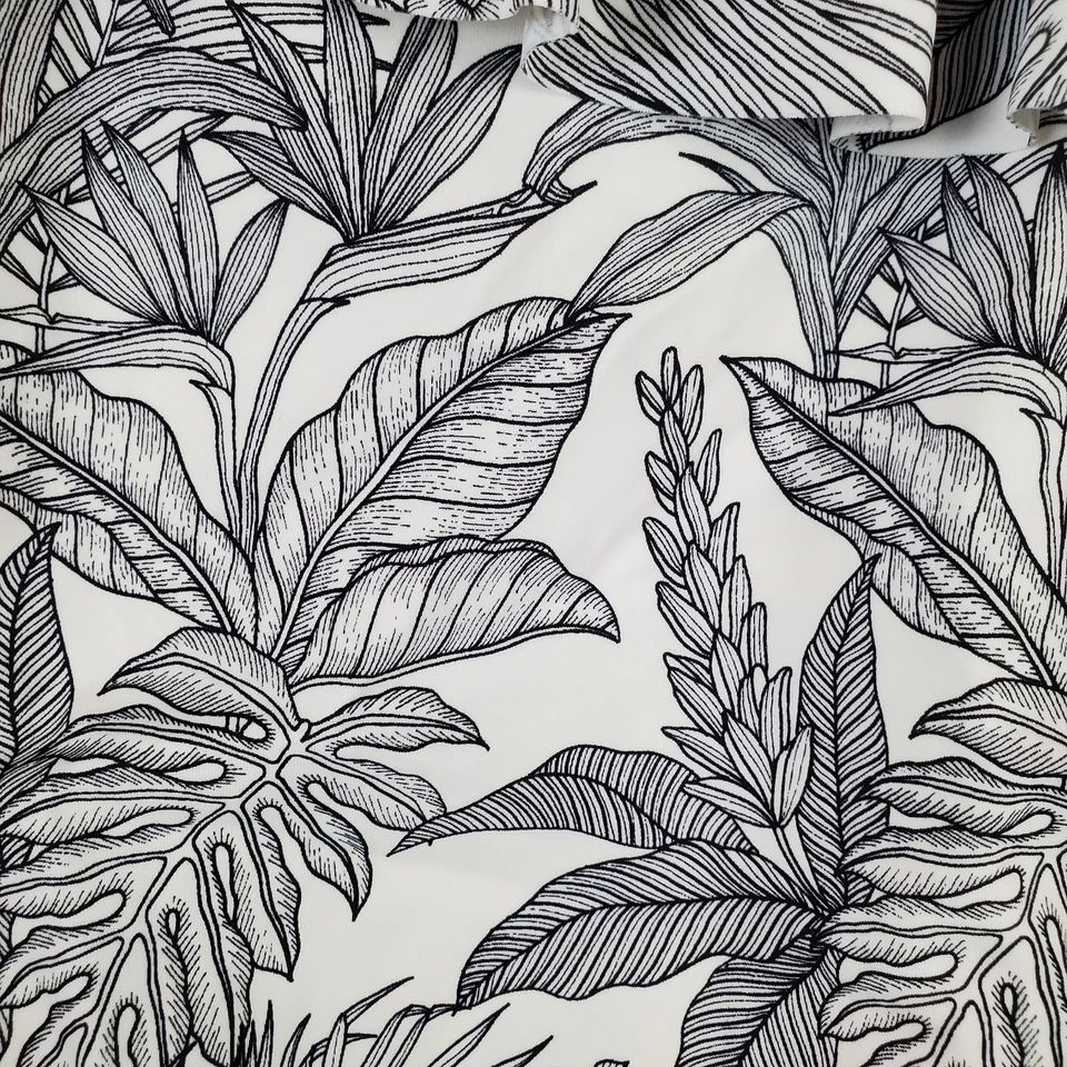 Janie and Jack Traje de Baño de Una Pieza Niñas 5 Negro Blanco Palma Volantes Un Hombro Foto 4 de 4