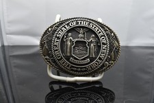 TONY LAMA GREAT STATE SEAL OF THE STATE OF NEW YORK FIRST EDITION UNWORN. J 