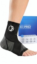 Plantar Fasciitis Ankle Compression Sleeve XXL Black Pair Koprez Relief Socks