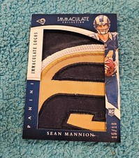 2015 Panini Immaculate Collection Sean Mannion St Louis Rams Rookie Card 15/16