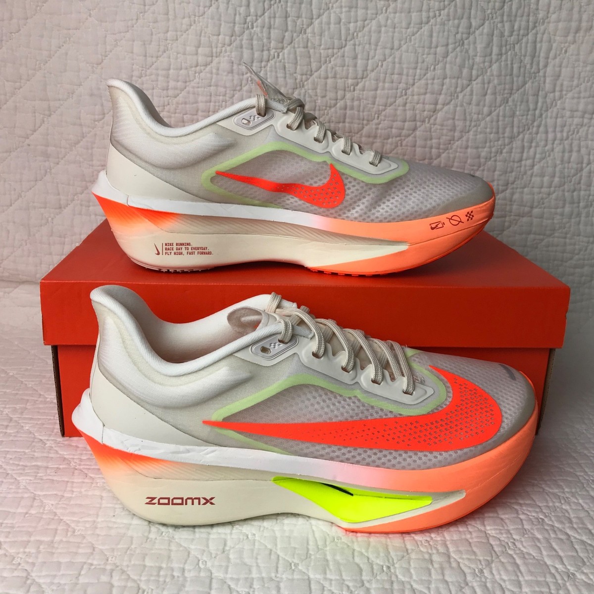 Nike Zoom Fly 6 Shoes Women's SZ 8.5 Pale Ivory Hyper Crimson