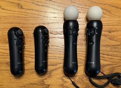 2 Sets Of Sony PlayStation Move Motion Controllers (CECH-ZCM1U) PS3 PS4 VR
