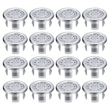 12Pcs 24mm Sink Trim Overflow Cover Ring Hole Insert in Round Caps Silver