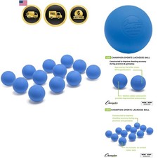 Lacrosse Balls Official Size SEI Certified, Multi-Color Packs of 3, 6, or 1...