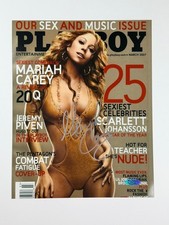 Mariah Carey Signed 8x10 Playboy March 2007 Photo Autograph COA