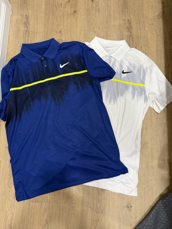 Nike Golf Vapor Fog Print Golf Polo - Tour Issue Medium - 2 Pack - Used Samples