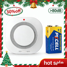 Home Fire Alarm Smoke Detector Gas Sensor with 9V Battery  for Kitchen, Office