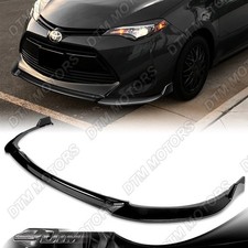 For 17-19 Toyota Corolla Le Xle Type S Painted Black Front Bumper Lip Spoiler