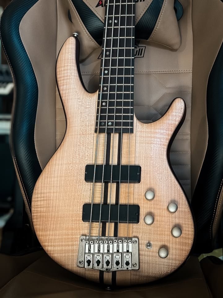 Cort Artisan A5 Plus 5-String Bass Open Pore Natural (OPN) finish