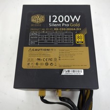 ATX Power Supply 1200W Cooler Master Silent Pro Gold 80 Plus - Tested Working