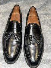 ALLEN EDMONDS "Grayson" men's black tassel loafers dress shoes sz 11B EUC gar1 
