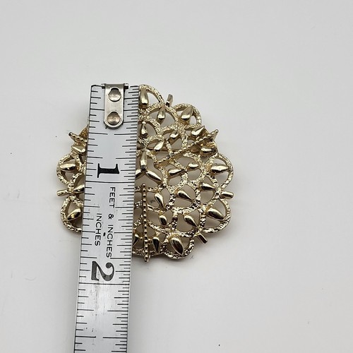 Lovely Vintage MCM brooch pin Coral colony filigree - Picture 8 of 8