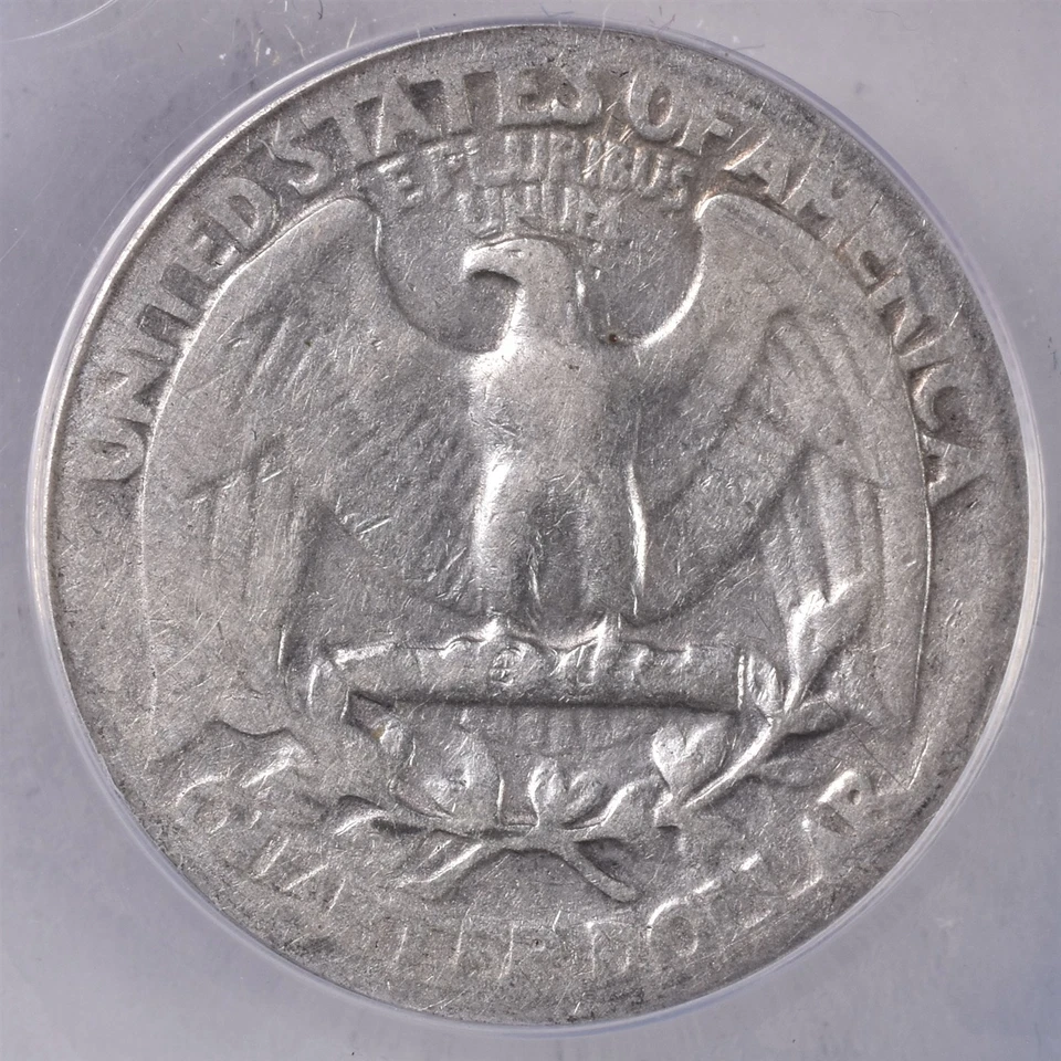 1934 Washington Silver Quarter - ANACS GOOD 4 - DDO  - Image 3 of 4