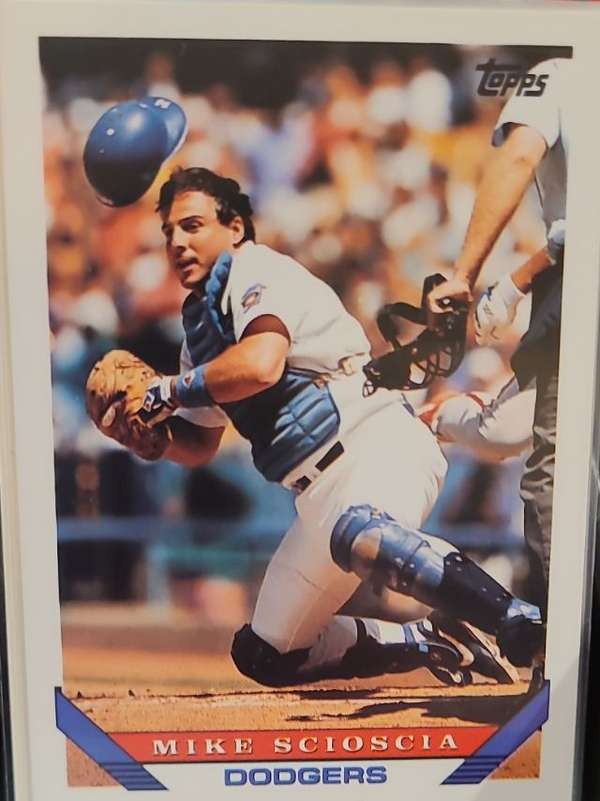 1993 Topps Micro Mike Scioscia #202 Los Angeles Dodgers