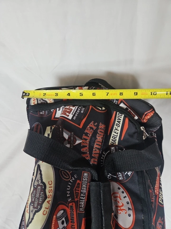 Bolsa de gimnasio deportiva con logotipo Harley Davidson con logotipo estampado por todas partes Foto 4 de 4