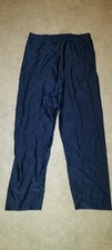 VTG 80's Navy Shiny Shimmer Lycra Spandex Capri Leggings Hanes Her Way;XL;EUC