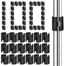 200 Pack Wire Shelving Shelf Lock Clips, 1 Inch Wire Shelf Clips for Post She...