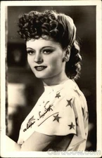 Actress Alexi Smith Head Shot Original Vintage Real Photo Postcard RPPC