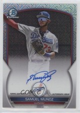 2023 Bowman Chrome Mega Box Chrome Mojo Auto Samuel Munoz #BCMA-SM Auto 0a9a