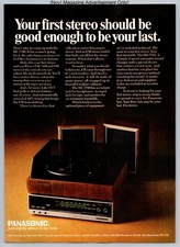 Panasonic RE-7700 Stereo Turntable Record Player Vintage 1969 Advertisement