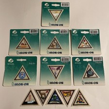 NOS Retired Girl Scouts Brownies Badge Patch Try-Its Iron On Lot Of 12 Mixed