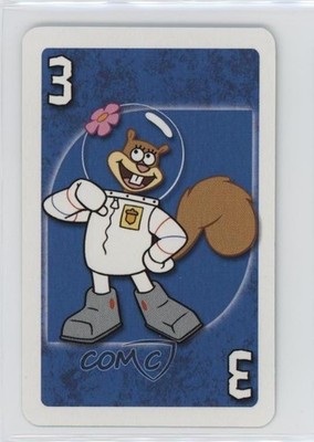 2002 Mattel SpongeBob SquarePants UNO Special Edition Sandy Cheeks #3B 0b0