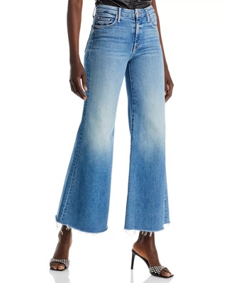 MOTHER Women's Jeans Sz 33 The Roller Medium Grey Heather