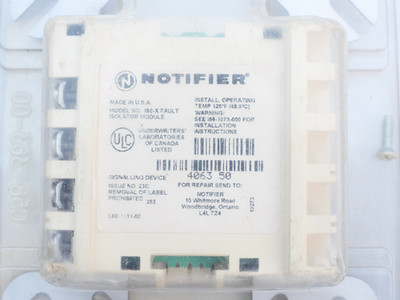 HONEYWELL NOTIFIER ISO-X Industrie-Brandmeldesystem SLC-Fehler-Isolationsmodul
