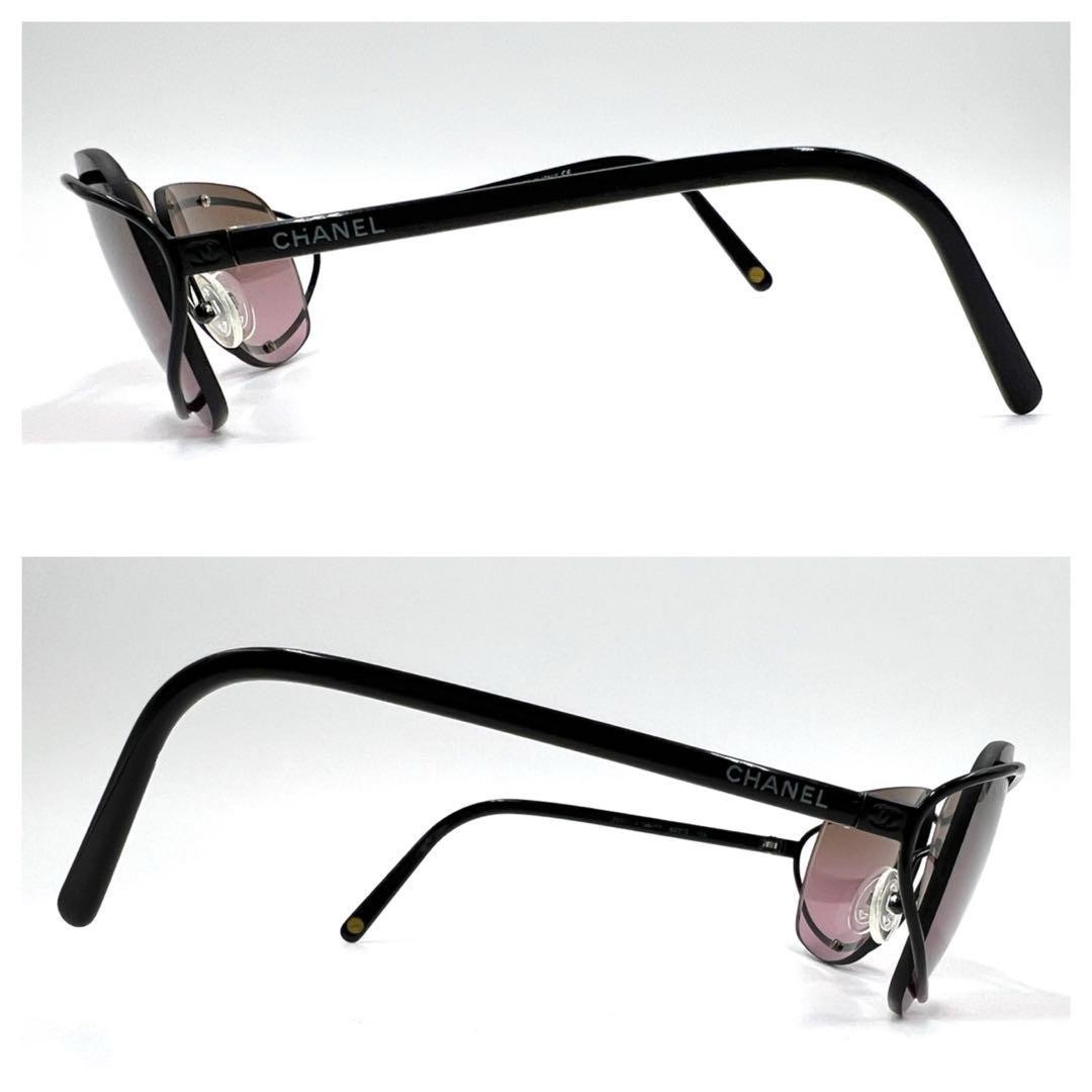 CHANEL sunglasses with side logo and one point Coco mark for