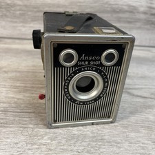 Vintage Ansco Shur-Shot 120 Film Box Camera Binghamton NY USA 1940's Untested