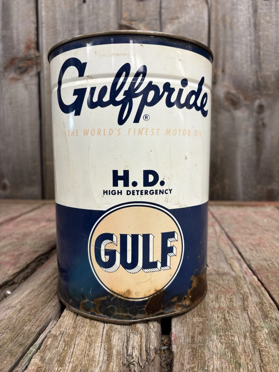 Gulf In Collectible Gas & Oil Advertising Cans And Buckets | eBay