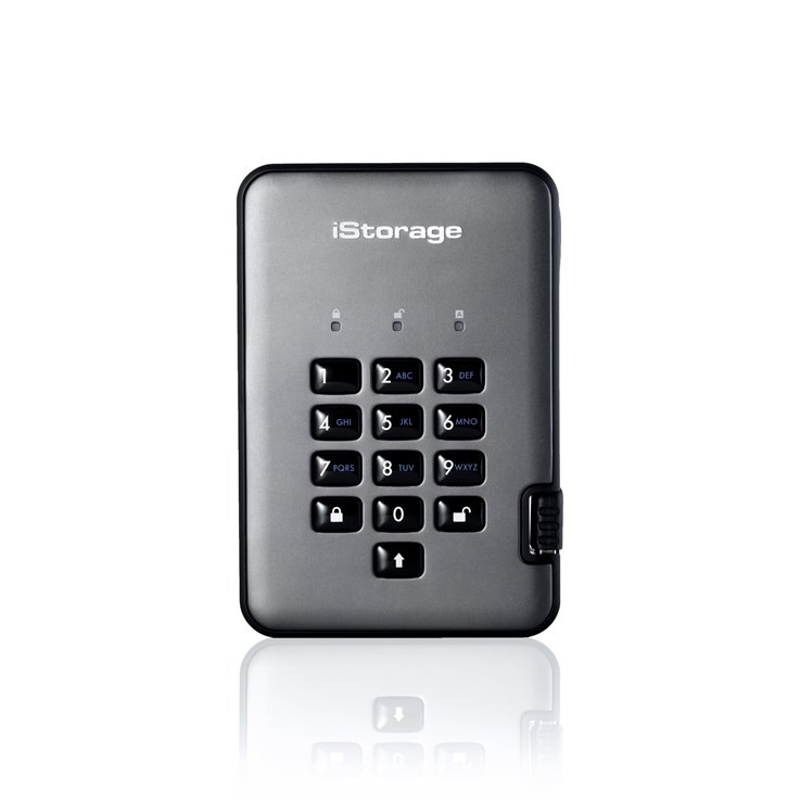 iStorage diskAshur PRO2 256-bit 256GB USB 3.1 secure encrypted solid-state drive