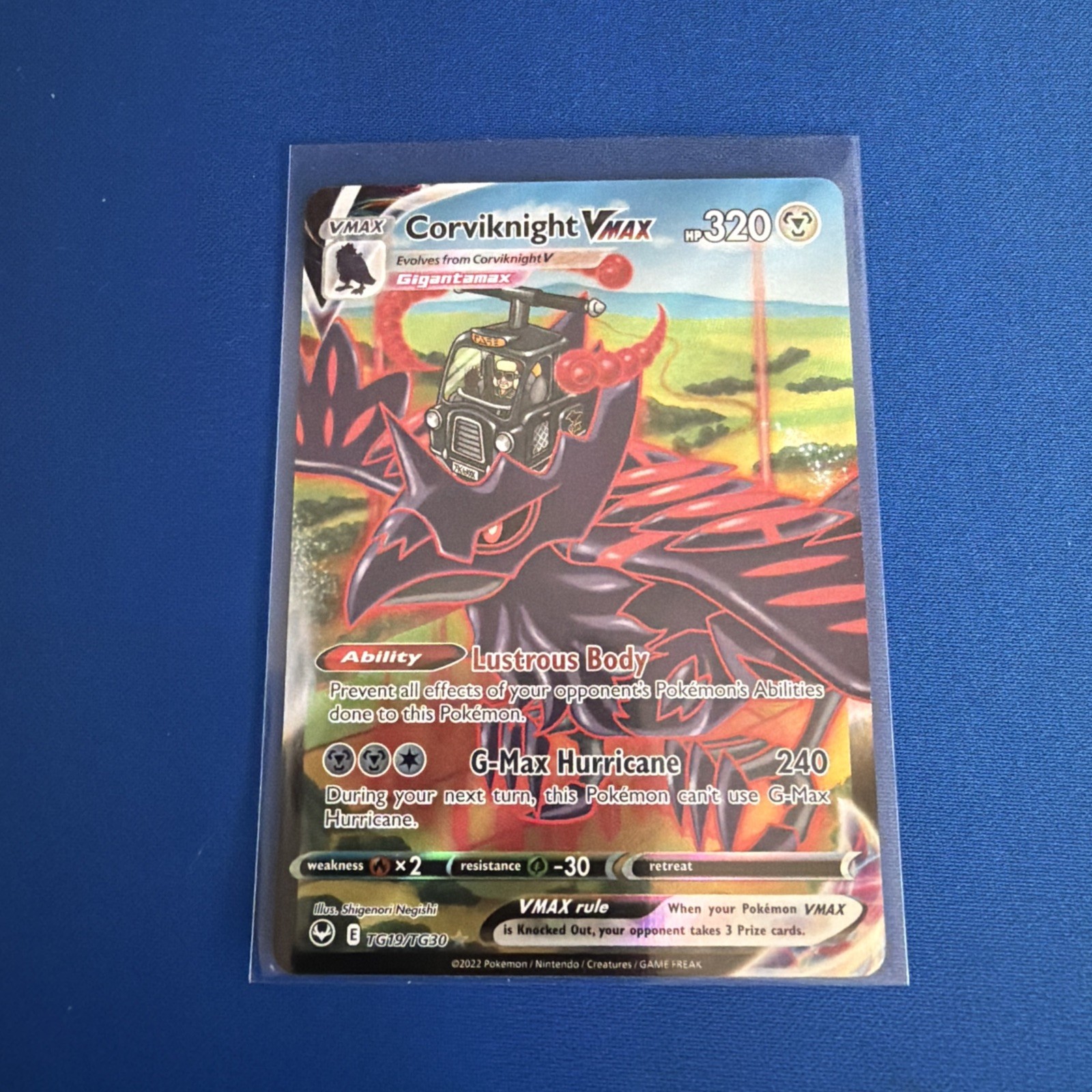 Pokémon TCG Corviknight VMAX SWSH12 Silver Tempest Trainer Gallery TG19/TG30 NM