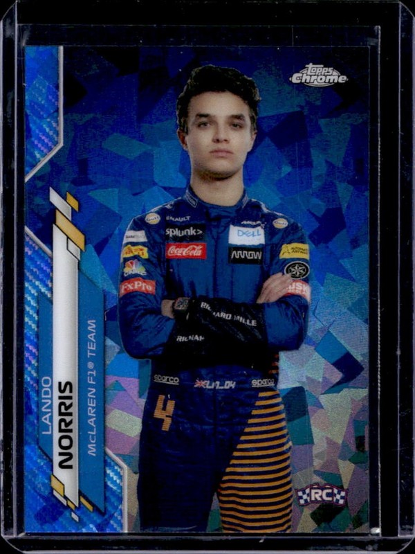 2020 Topps Chrome Sapphire F1 Formula 1 Lando Norris RC Rookie #7a