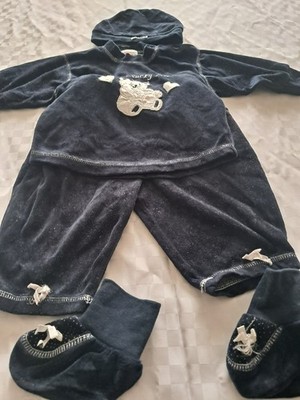 Noi due Set-Mütze Langarm-Shirt-Hose-Schuhe- Nicky- Nachtblau-Größe 68