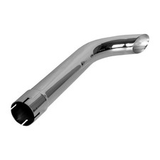 Exhaust Stack Pipe 2-38 X 24 Curved Chrome
