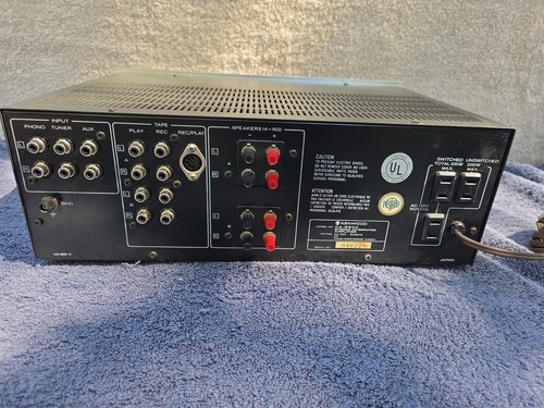 Vintage KENWOOD KA-3500 Stereo Integrated Amplifier TESTED Working Needs TLC