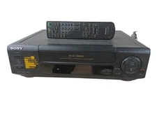 Sony SLV-660HF VCR VHS Player Video Cassette Recorder With Remote Tested Works!