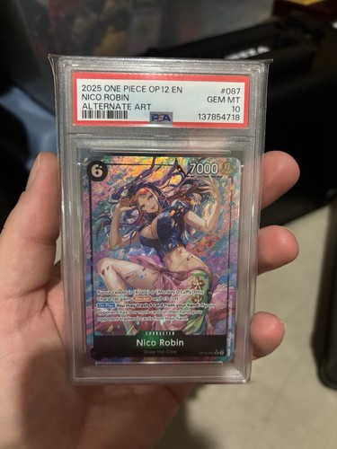 Nico Robin OP12-087 Alternate Art · OP12 PSA 10, eBay listing photo
