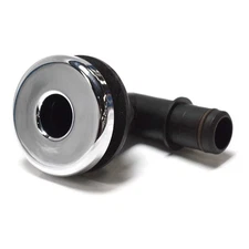 Flow-Rite Boat Thru Hull 8389924 | 90 Degree 3/4 Inch Black Silver
