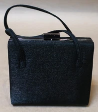 BLACK OLGA BERG EVENING BAG LIKE NEW