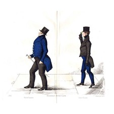 EDINBURGH Robert Thomson & Robert Hunter Caricature Print 1882 by Crombie
