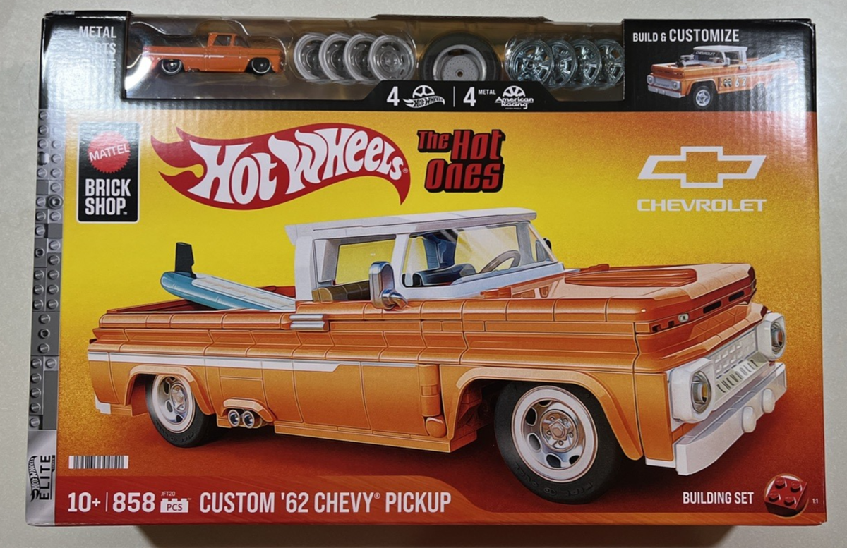 NEW 2025 Mattel Brick Shop Hot Wheels Custom '62 Chevy Pickup