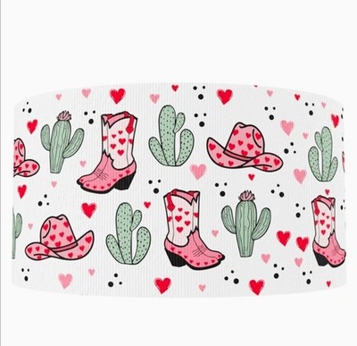 1.5'' (1 yard) Cowboy cowgirl western Grosgrain Ribbon 1291965 YARDAGE DISCOUNTS*