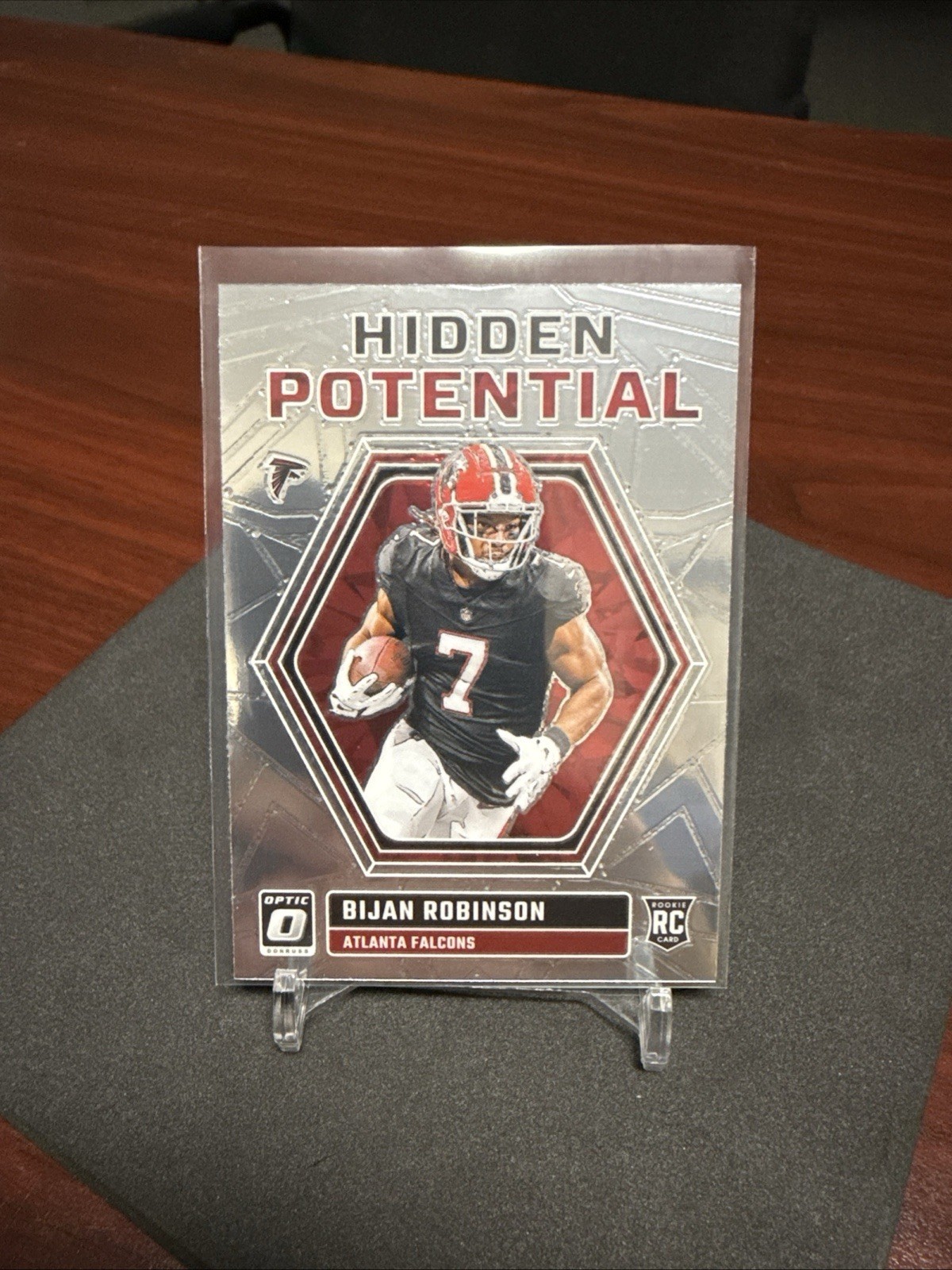 2023 Donruss Optic Bijan Robinson Hidden Potential RC #HP-BR Falcons F04